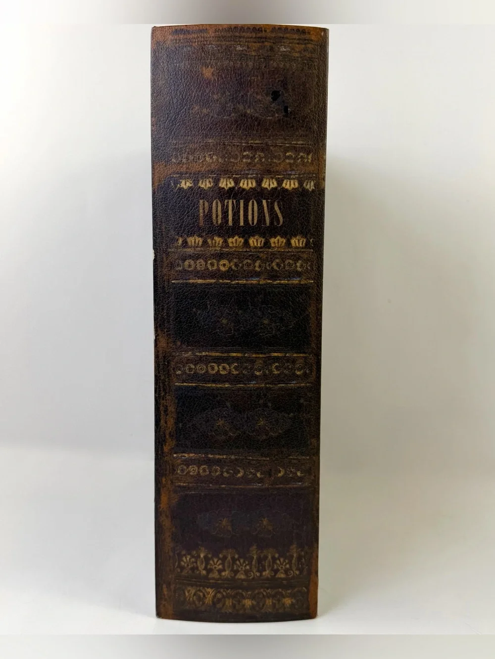 Halloween Faux Potions Book Box Hidden Storage  Vintage Style 11x14 Large Decor